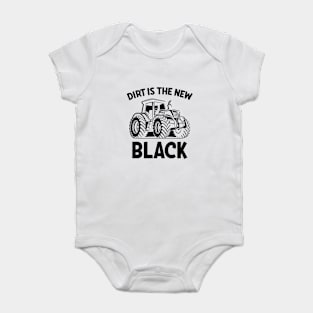 Farmer Dirt Is The New Black Baby Bodysuit